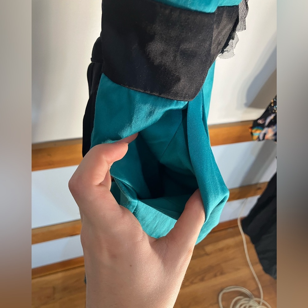Turquoise Cocktail Dress - Picture 6 of 7